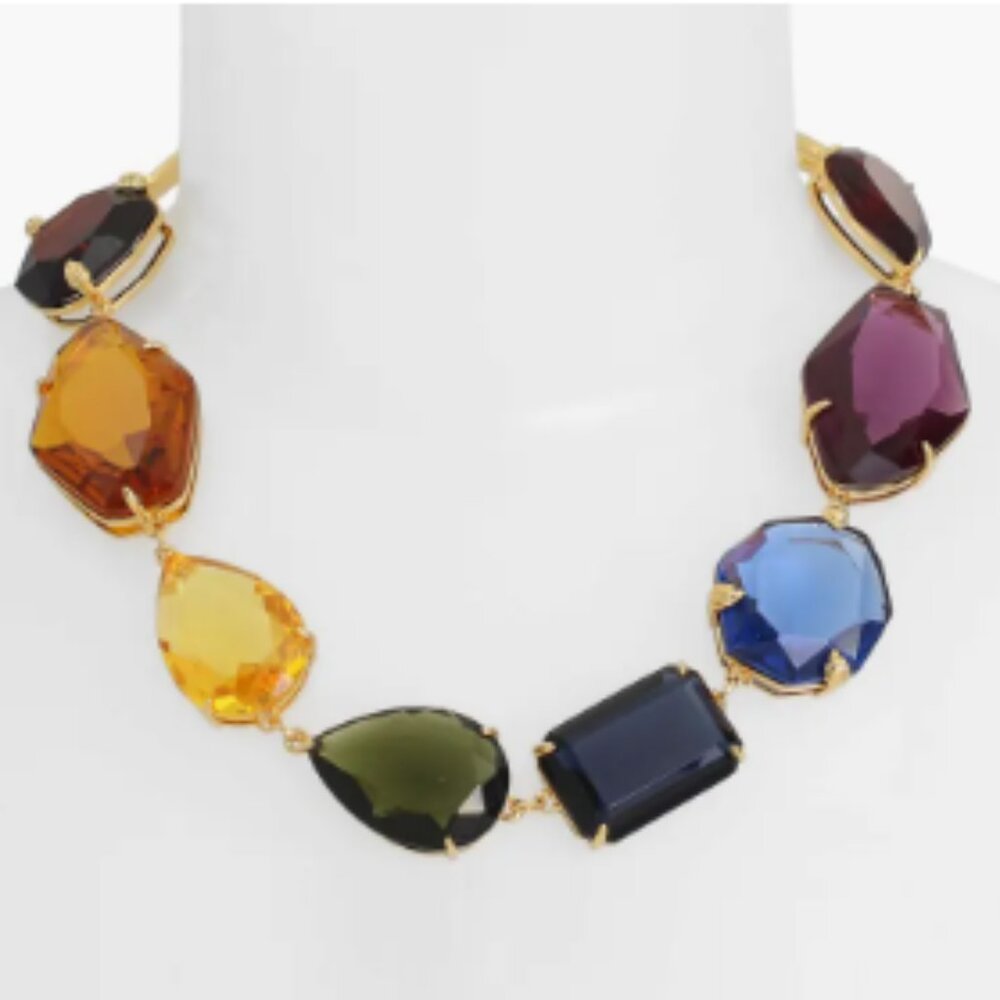 2 Piece KURT GEIGER LONDON Crystal Stone Necklace & Bracelet - Picture 2 of 13